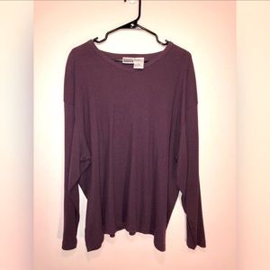 Burgundy Long Sleeved Shirt